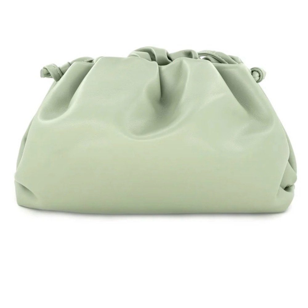 Elegant Green Vegan Durable Women's Clutch